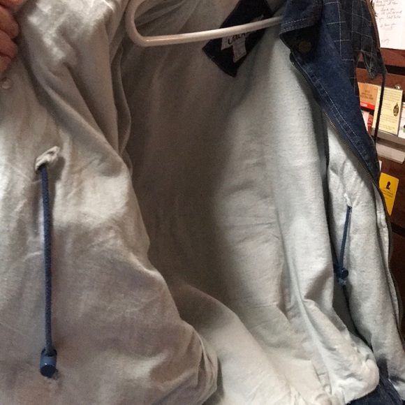 Vintage Jack Set denim jacket with leather - Picture 2 of 8